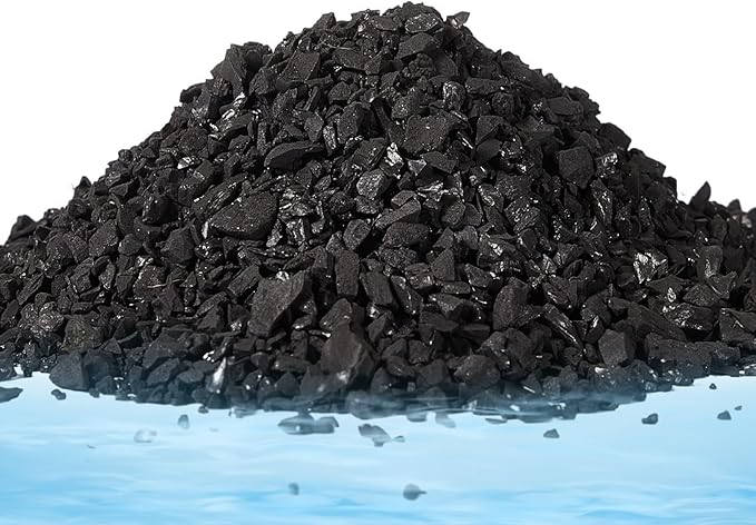 Timgle Bulk Water Air Filter Activated Charcoal Coconut Hull Granular Activated Carbon 10-18 Mesh Water Distiller Charcoal Filters Media for Filtration(20 Lbs)