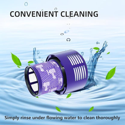 4 Pack Vacuum Filter Replacement Compatible with Dyson V10 Series Vacuum Cleaner, Cordless Vacuum Filter Accessories, Effective Cleaning, Home Cleaning Helper, 4 Rear-Filters (4)
