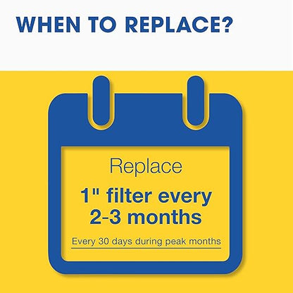 Aerostar 20x25x1 MERV 13 - 4 Count - Pleated HVAC, Furnace & Air Conditioner Filters - Removes Bacteria, Dust, Cold & Flu Germs, Lint, Mold, Pet Dander, Allergy-Causing Pollen, Smog, Smoke & Viruses