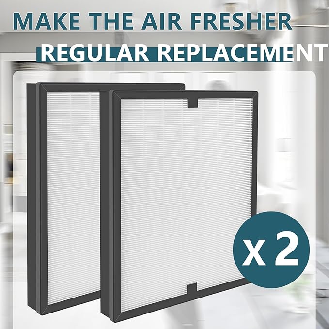 Hepa Filter Replacement Compatible with Vevor Air Scrubber ZHP2301-550/ BlueDri Air Shield 550 Scrubber Air Purifier, Protective Hepa Filters 2pcs