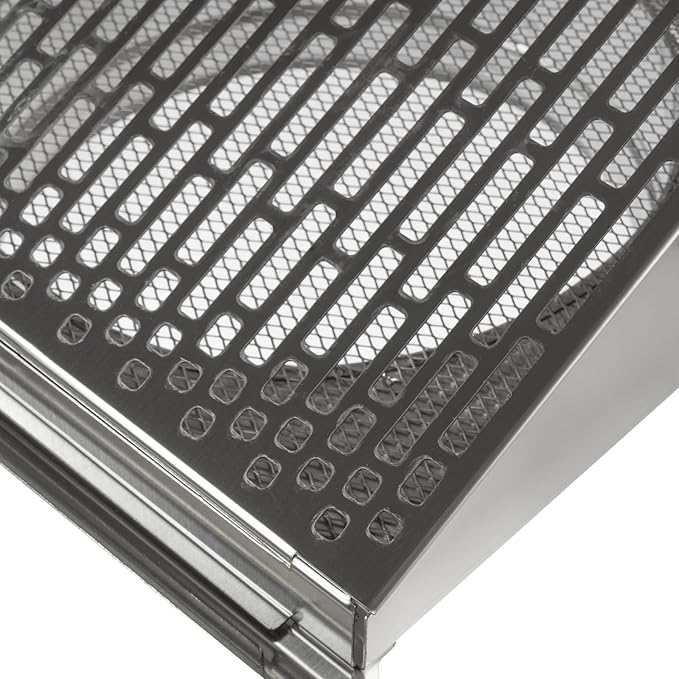 Vent Systems 8" Inch Exhaust Vent Cover with Rubber Gasket - Stainless Steel - Robust Weatherproof Outdoor Air Exhaust Box - Duct or Surface Mounting - Rain and Snow Protection