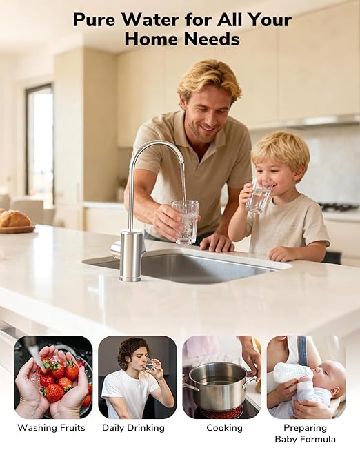 Ecoviva E8 800 GPD Reverse Osmosis Water Filter