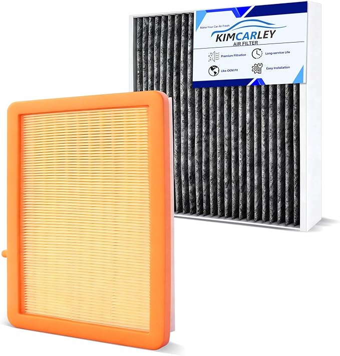Cabin & Engine Air Filter Set Accessories for Chevrolet Chevy Equinox 2018-2025 2026, GMC Terrain 2018-2025 2026 Activated Carbon Automotive Engine Cabin Air Filter Replacement for CA12260 CF11966