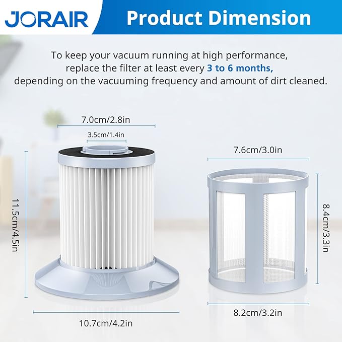 2156A Replacement Vacuum Filter Compatible with Bissell Zing 2156, 2156A, 2156E,1665, 16652, 1665W Zing Bagless Canister Vacuum Cleaner, Compare to Part 1613056, 2 Pack