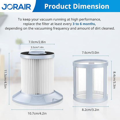 2156A Replacement Vacuum Filter Compatible with Bissell Zing 2156, 2156A, 2156E,1665, 16652, 1665W Zing Bagless Canister Vacuum Cleaner, Compare to Part 1613056, 4 Pack