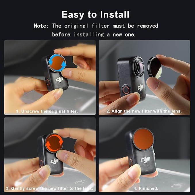 Haoge UV Filter for DJI Osmo Nano, Multi Coated Lens Protect Filter,Ultra Slim Aluminum Frame HD Optical Glass with Screen Protector