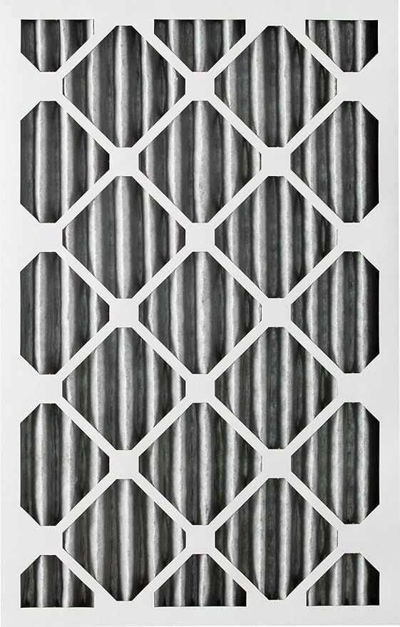 Nordic Pure 20x25x2 (Actual Size: 19 1/2 x 24 1/2 x 1 3/4) Furnace Air Filters MERV 8 Pleated Plus Carbon 12 Pack