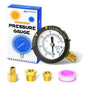 MEANLIN MEASURE 0~60Psi Plastic Frame 1/4" NPT Start and Clean Filter Pressure Gauge, Suitable for Swimming Pool, Spa, Aquarium (0-60Psi/0-4BAR/KIT, Lower Mount)
