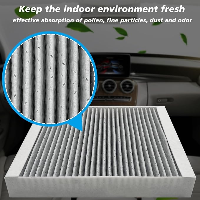 Cabin Air Filter JM190 Fit for Cascada 2016-19,Encore 2013-22,Regal 2011-17, Verano 2012-17,ELR 2014-16,SRX 2010-16,Malibu 2013-15,Sonic 2012-20,Spark/Trax 2013-22,Volt 2011-15,CF10775