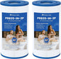Future Way PRB35-IN Hot Tub Filter Replacement for Thermospa FL1008, Replace Filbur FC-2385, Pleatco Pure PRB35-IN, Unicel C-4335, 35 Sq. Ft, 5 X 9 Drop in Spa Filter, 2 Pack