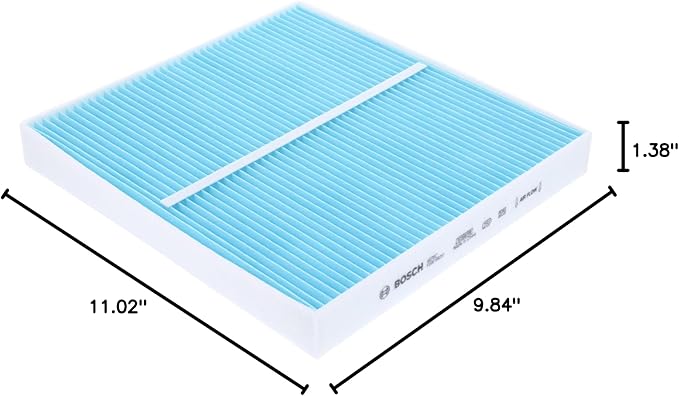 BOSCH 6076C HEPA Cabin Air Filter - Compatible with Select Cadillac Escalade; Chevrolet Silverado, Suburban, Tahoe; GMC Sierra, Yukon, Yukon XL