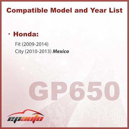 EPAuto GP650 (CA10650) Engine Air Filter Replacement for Honda Fit Gas (2009-2014) – Rigid Panel Filter for Improved Engine Airflow, Fuel Efficiency, and Engine Protection