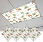 Fluorescent Light Covers for Drop Ceiling Abstract Brown Camels Palm-Trees Magnetic Light Filters, Vintage Deserts Ceiling Shade Filters for Home Classroom Office,2x4 ft,4Packs