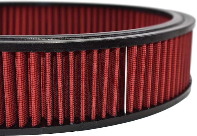 A-Team Performance 14x3 Air Filter Element - Washable & Reusable High Flow Filter - Compatible with GM, Ford & Mopar Oldsmobile & Pontiac