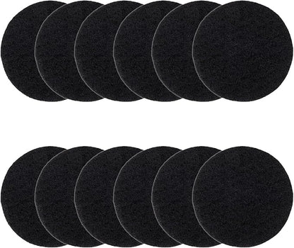Vipush Charcoal Filters for Kitchen Compost Bin - 12 Pack Activated Carbon Filters for Countertop Bin Pail Replacement, Activated Charcoal Home Bucket Refill Sets