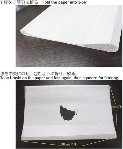 Yoshino Japanese Filter Paper for Urushi Lacquer from Japan 100-sheets