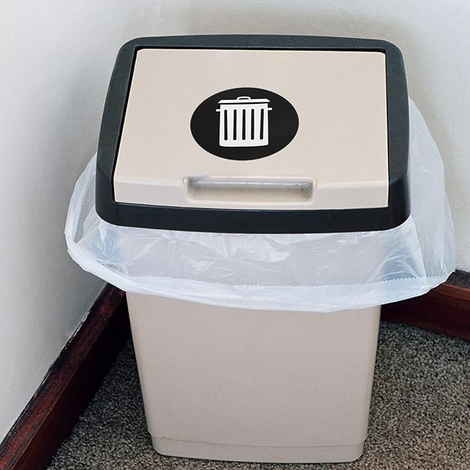 Zerodeko 12pcs Garbage Sorting Stickers for Trash Can Self-Adhesive Recycling Labels for Home Use Decals for Easy Waste Classification