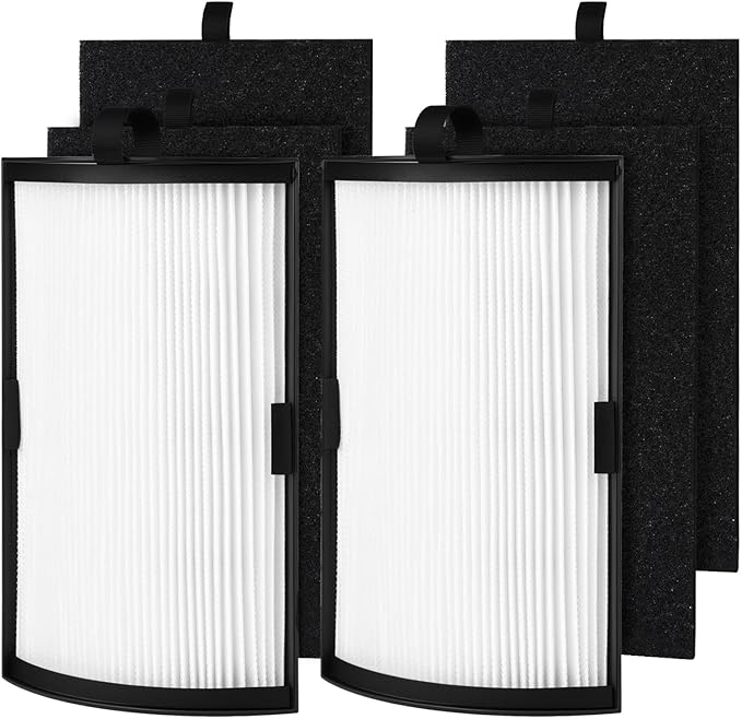 H-HF500-VP Replacement Filter, Compatible with Hunter HPF500 HPF520 Tower Air Purifier HP500FBLS HP500FGRS HP500FWHS, Part Number H-HF500-VP/H-PF500, 2 Pack
