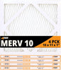 Tiger Tough MERV 10 Air Filters, 10x11x1 – MPR 1000 Pleated HVAC AC Furnace Filter Replacement, Pack of 4