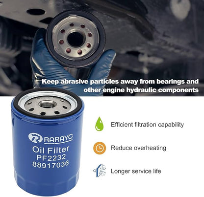 Diesel 6.6L Duramax Filter Kit Fuel/Oil/Air/Transmission Filter, Compatible with 2011-2016 Chevy Silverado/GMC Sierra 2500 3500 HD Replaces#TP3018, PF2232, A3141C, 29539579