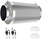 4inch Carbon Filter Odor Control with Australia Virgin Charcoal Two Prefilter 1 Pair Rope Hanger Included for Inline Duct Fan, Grow Tent, Hydroponics, Odor Scrubber