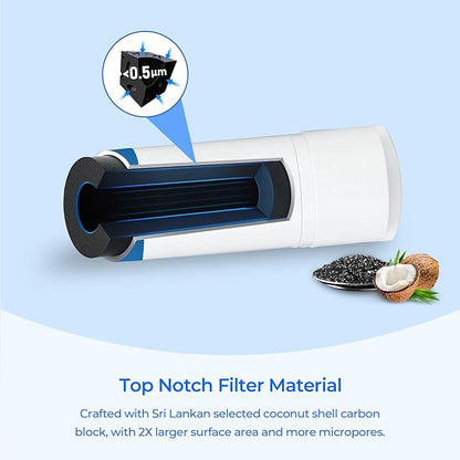 EDRARXD1 Water Filter Replacement, Compatible with Whirlpool WHRARXD1, Everydrop Filter A, EDRARXD1B, Whirlpool WRFF3436RZ, WRMF3636RZ, WRSC5536RZ, WRSF5536RZ, KitchenAid KRFF507HPS, 3 Pack