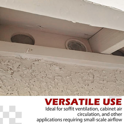 2-Inch Round Open Screen Vent, Mill Finish, 12 Pack