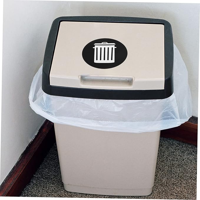 12pcs Garbage Classification Stickers Self-Adhesive Trash Can Labels for Recycling Material for Indoor Outdoor Use Promote Waste Sorting Habits