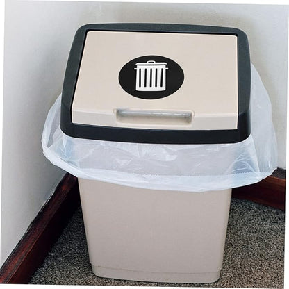 12pcs Garbage Classification Stickers Self-Adhesive Trash Can Labels for Recycling Material for Indoor Outdoor Use Promote Waste Sorting Habits