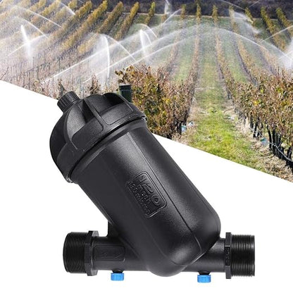 Gardening Filter Irrigation Filter Y Type Mesh Drip Irrigation Filtration Equipment for Greenhouse Agricultural Farm Garden Plastic MNPT 2in DN50 120mesh (Medium)