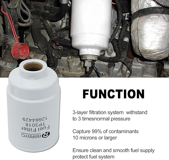 Diesel 6.6L Duramax Filter Kit Fuel/Oil/Air/Transmission Filter, Compatible with 2011-2016 Chevy Silverado/GMC Sierra 2500 3500 HD Replaces#TP3018, PF2232, A3141C, 29539579