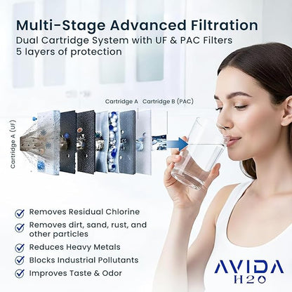 Bottleless Water Dispenser - Instant Hot and Cold Water Dispenser for Countertop W Full Installation Kit, Quiet Multi-Stage Filtration + UV Sterilization & Touchscreen Design, 2026 Ultra