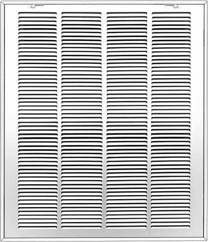 Fancat Return Air Filter Grille for 20x25 Ducts, Steel Air Vent Cover with Removable Door for 1" Filters | Fits Sidewall & Ceiling | Outer Size: 22 5/8" W x 27 5/8" H