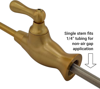 Metpure Non-airgap RO Faucet Reverse Osmosis Drinking Water Filtration System Water Dispenser Spout (Classic Bronze). Vase Style with Faucet Wrench.