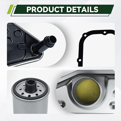 YEEDO 45RFE 545RFE 68RFE Transmission Filter Oil Pan Gasket Kit Fit for Ram Dodge Chrysler Aspen Dakota Durango Jeep Commander Grand Cherokee Replaces 5013470AC 4799507