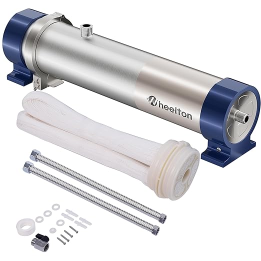 13.21GPM Ultra-Filtration Whole House Water Filter, Stainless Steel Water Filter System for Home, 99.99% of Contaminants Larger Than 0.01μm for Tap/Well/Lake Water- UF6