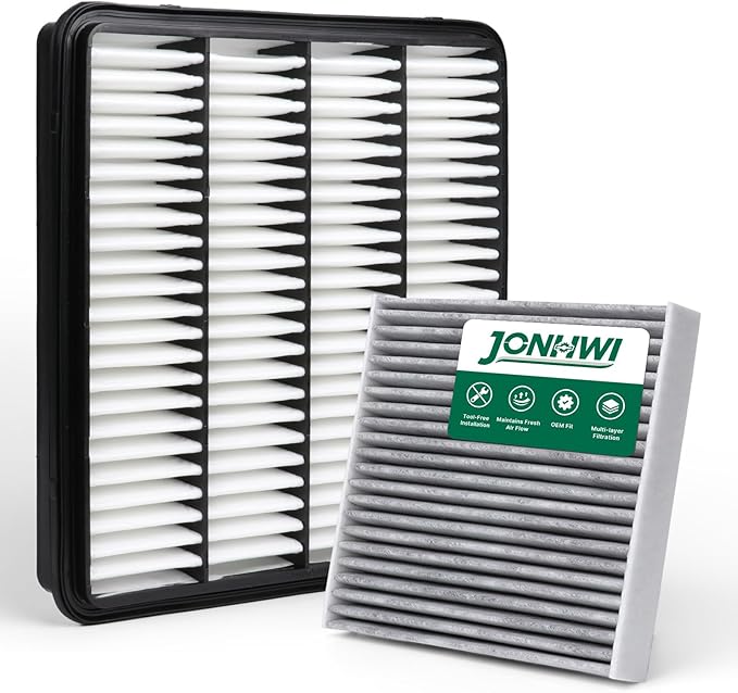 Engine & Cabin Air Filter Set for LX570 (2008-2011), LX570 (2013-2021), LAND CRUISER (2008-2011), LAND CRUISER (2013-2021), SEQUOIA (2008-2017), TUNDRA (2007-2021), Replace for CF10285, CA10343