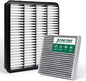 Engine & Cabin Air Filter Set for LX570 (2008-2011), LX570 (2013-2021), LAND CRUISER (2008-2011), LAND CRUISER (2013-2021), SEQUOIA (2008-2017), TUNDRA (2007-2021), Replace for CF10285, CA10343