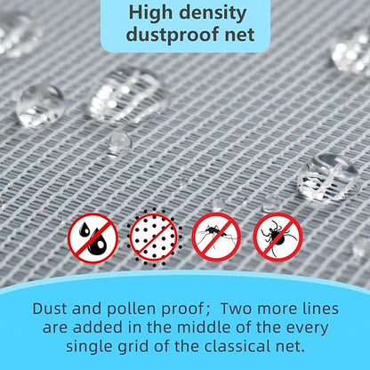 High Density Screen Pollen Proof Net Dust and Pollen Proof Screen Mesh Replacement Door and Window Mesh(61"x168")