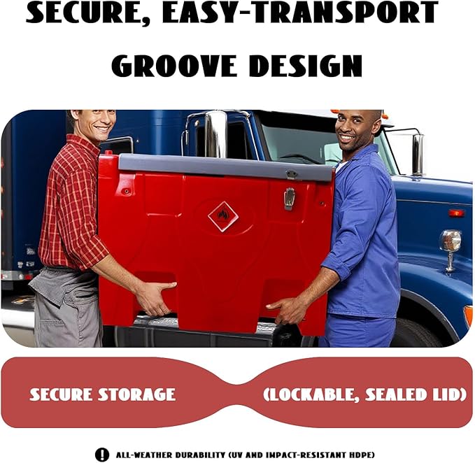 Portable Diesel Only Fuel Storage W/12V Pump 10.6 GPM Flow Rate, Auto Nozzle,13ft Hose,Water Filter,58 Gallon Heavy-Duty PE Transfer Container for Truck Bed,On-Site Refuel Equipment Fueling