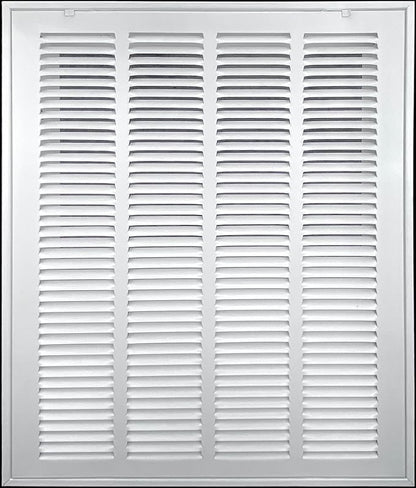 HVAC Premium 20 x 36 Duct Opening Steel Return Air Filter Grille, for 1-inch Filter, Removable Door, Flat Stamped HVAC Vent Cover Grille, Outer Dimensions 22.5 x 38.5