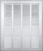 HVAC Premium 20 x 36 Duct Opening Steel Return Air Filter Grille, for 1-inch Filter, Removable Door, Flat Stamped HVAC Vent Cover Grille, Outer Dimensions 22.5 x 38.5