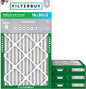 Filterbuy 16x30x2 Air Filter MERV 8 Essential Dust & Allergy Defense (4-Pack), Electrostatic Pleated HVAC AC Furnace Filters Replacement, Made in USA (Actual Size: 15.69 x 29.69 x 1.75)