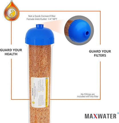 (3 Pack) Mixed Bed Ion Exchange Aquarium Filter Resin 0 PPM RO DI Refillable Housing, Compatible with 10" Aquarium Reverse Osmosis Water Filtration Systems, for High TDS in Water