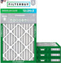 Filterbuy 12x24x2 Air Filter MERV 8 Essential Dust & Allergy Defense (4-Pack), Electrostatic Pleated HVAC AC Furnace Filters Replacement, Made in USA (Actual Size: 11.38 x 23.38 x 1.75)