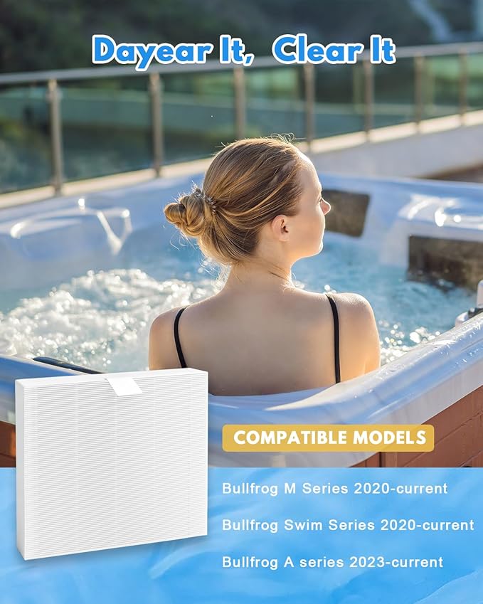 SPA Flat Filters Replacement (4 Pack) 10-00814 Hot Tub Filter for A5 A6 A7 A8 A9 M6 M7 M8 M9 S150 S180XD S200 (2023 to Present)
