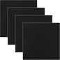 4 Pack 5inch Charcoal Filters for Kitchen Compost Bin, Compost Filters for Countertop Bin Pail Replacement, Activated Charcoal Home Bucket Refill Sets, Square