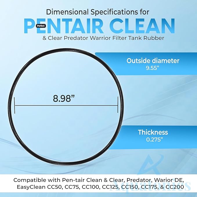 87300400Z Pool Filter O Ring Replacement Compatible with Pentair Clean and Clear, Warrior Aboveground, Predator, EasyClean - O-343 Replacement - Tank Body O Rings Rubber