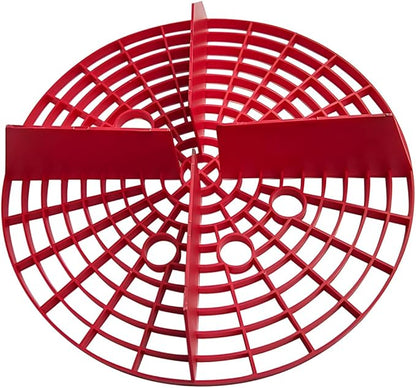 Car Wash Bucket Insert, 2PCS 10" Diameter Dustproof Dirt Grit Trap Vehicle Wash Filter, Remove Debris Automotive Detailing Cleaning Washing Kit, Universal for SUV RV Truck (Red)