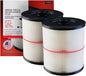17816/9-17816 Red-Stripe Cartridge Filter Replacement – Compatible with Craftsman 5–32 Gallon Wet/Dry Shop Vac – Washable Pleated Vacuum Filter, 2 Pack